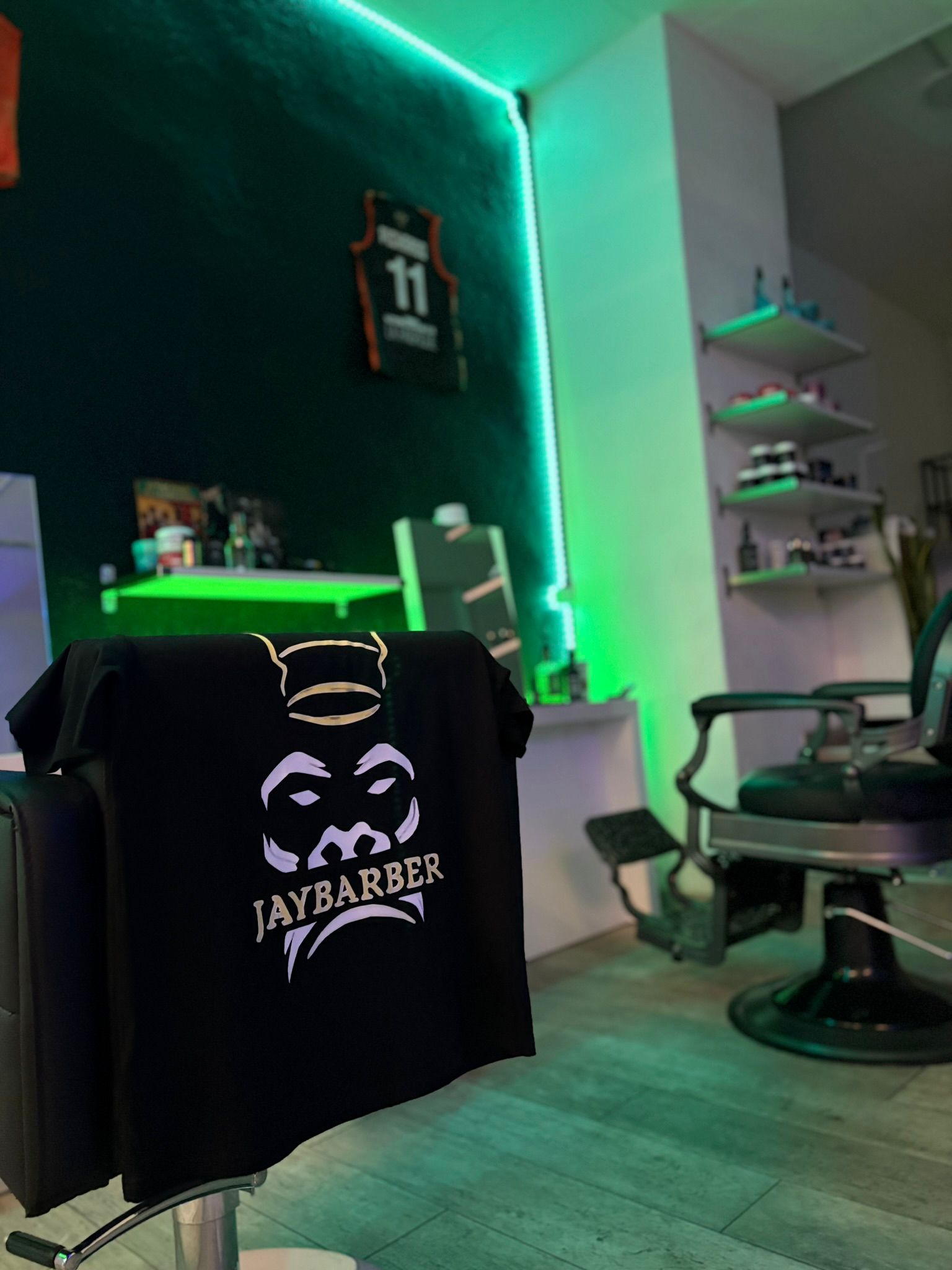 Intérieur du salon JayBarber
